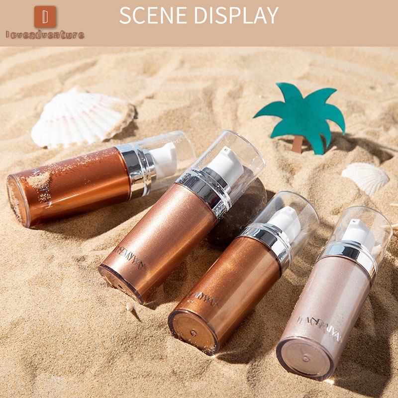 LV△ Liquid Body Highlighter Long-lasting Shine Brighten Glitter Shimmering Body Cream | BigBuy360 - bigbuy360.vn