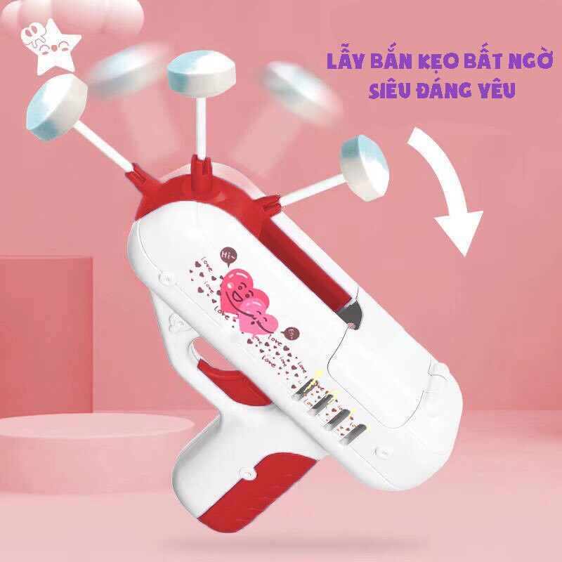 Súng Đồ Chơi Bắn Kẹo Hot Trends Tiktok ngộ nghĩnh, đáng yêu - Sẵn Hàng
