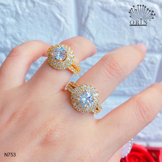 Nhẫn nữ đính đá bền màu thiết kế cao cấp Orin N753