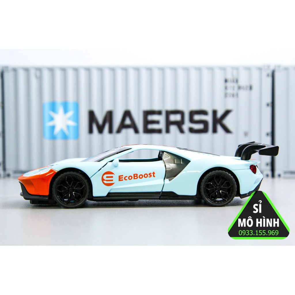 [ Sỉ Mô Hình ] Mô hình xe Ford GT New 1:32 Xanh