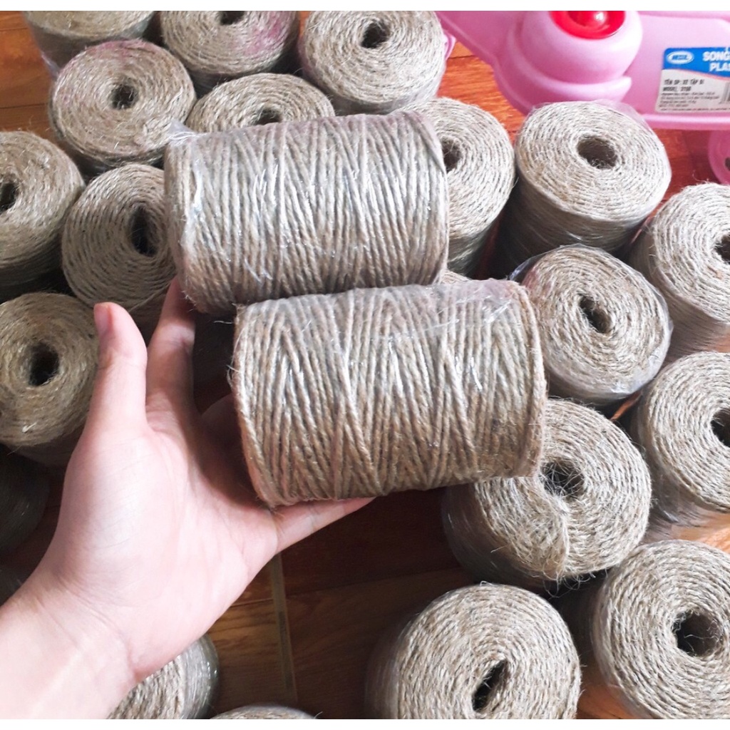 Cuộn dây thừng, size 1mm, 1.5mm, 2mm, 3mm, cuộn dài 50m~250m, làm handmade, decor, dây thừng trang trí