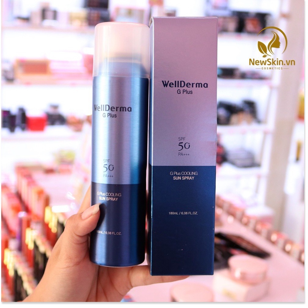 Xịt Chống Nắng Giảm Nhiệt, Làm Mát Da Wellderma G PLus Cooling Sun Spray 180ml | BigBuy360 - bigbuy360.vn
