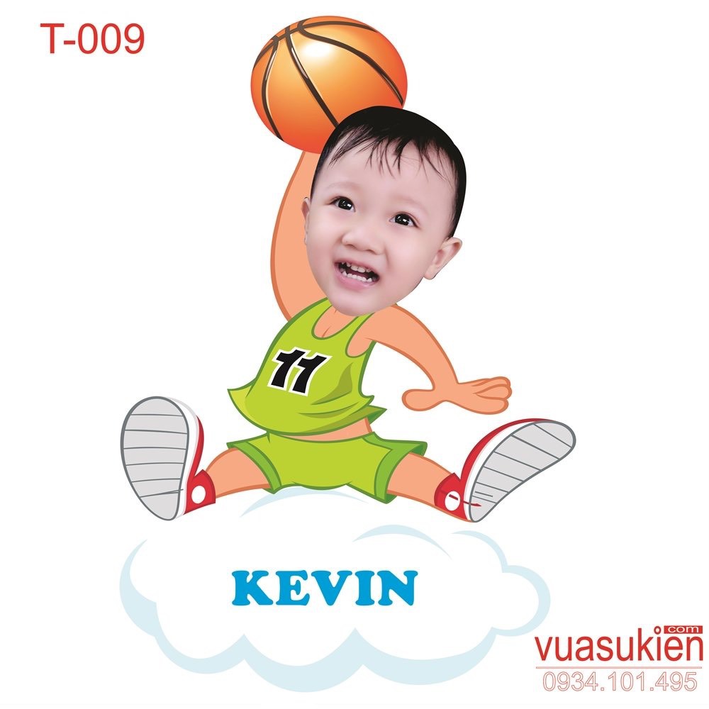 Chibi trang tri sinh nhật cho bé trai cao 20cm