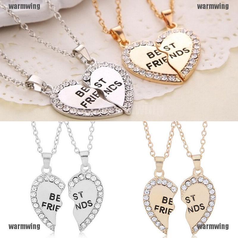 Vòng cổ MặT HìNh TráI Tim KhắC Chữ Best Friend ThờI Trang Cho