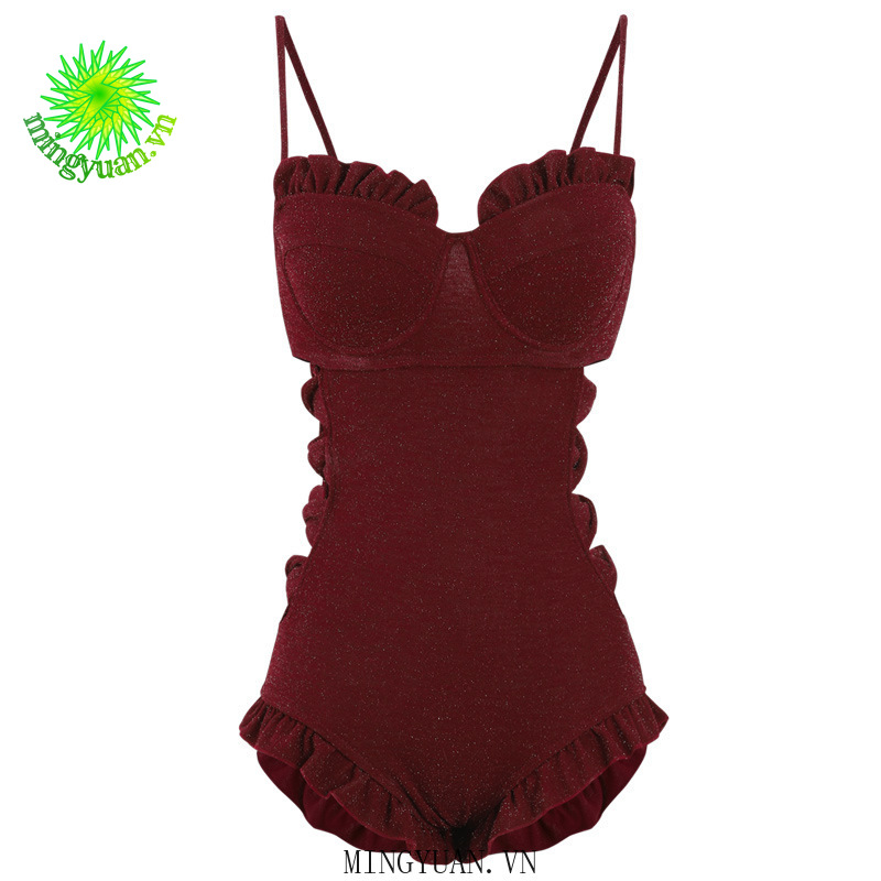 Đồ bơi bikini một mảnh buộc dây cắt hở dáng eo thon cho nữ Mingyuan | BigBuy360 - bigbuy360.vn