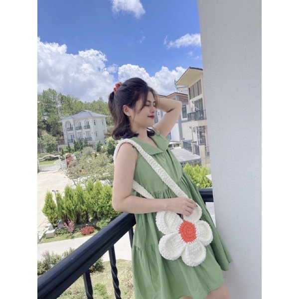 BLOOM FLOWER BAG - TÚI LEN BÔNG HANDMADE