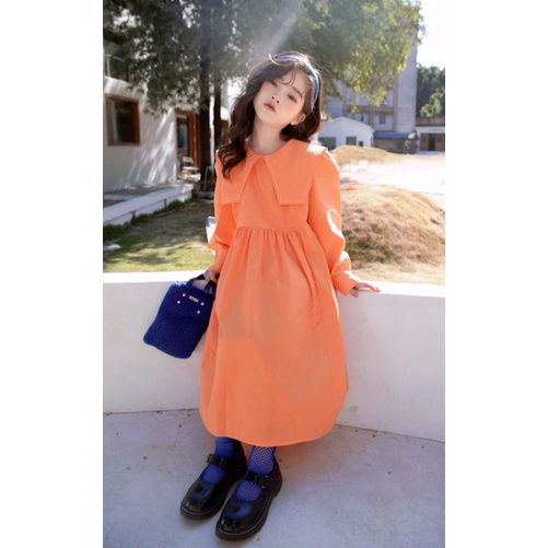 ĐẦM VÁY BÉ GÁI DÀI TAY VẢI MỀM NHẬP MUA 2 TẶNG 1 CHIP BÉ GÁI HAIVANCO 12 đến 40 kg mềm mại THOÁNG MÁT đi học đi chơi đẹp