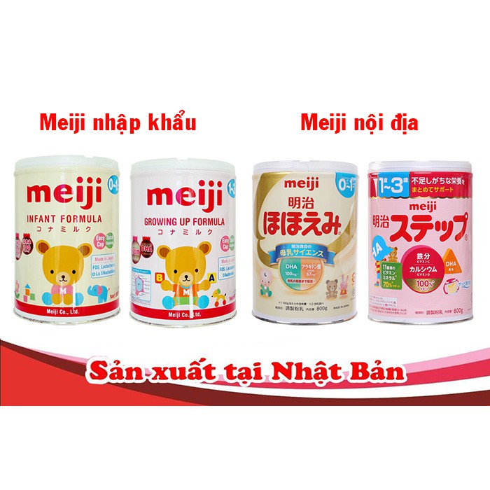 Sữa Bột MEIJI Nội Địa Nhật Bản Số 0 và Số 9 800g