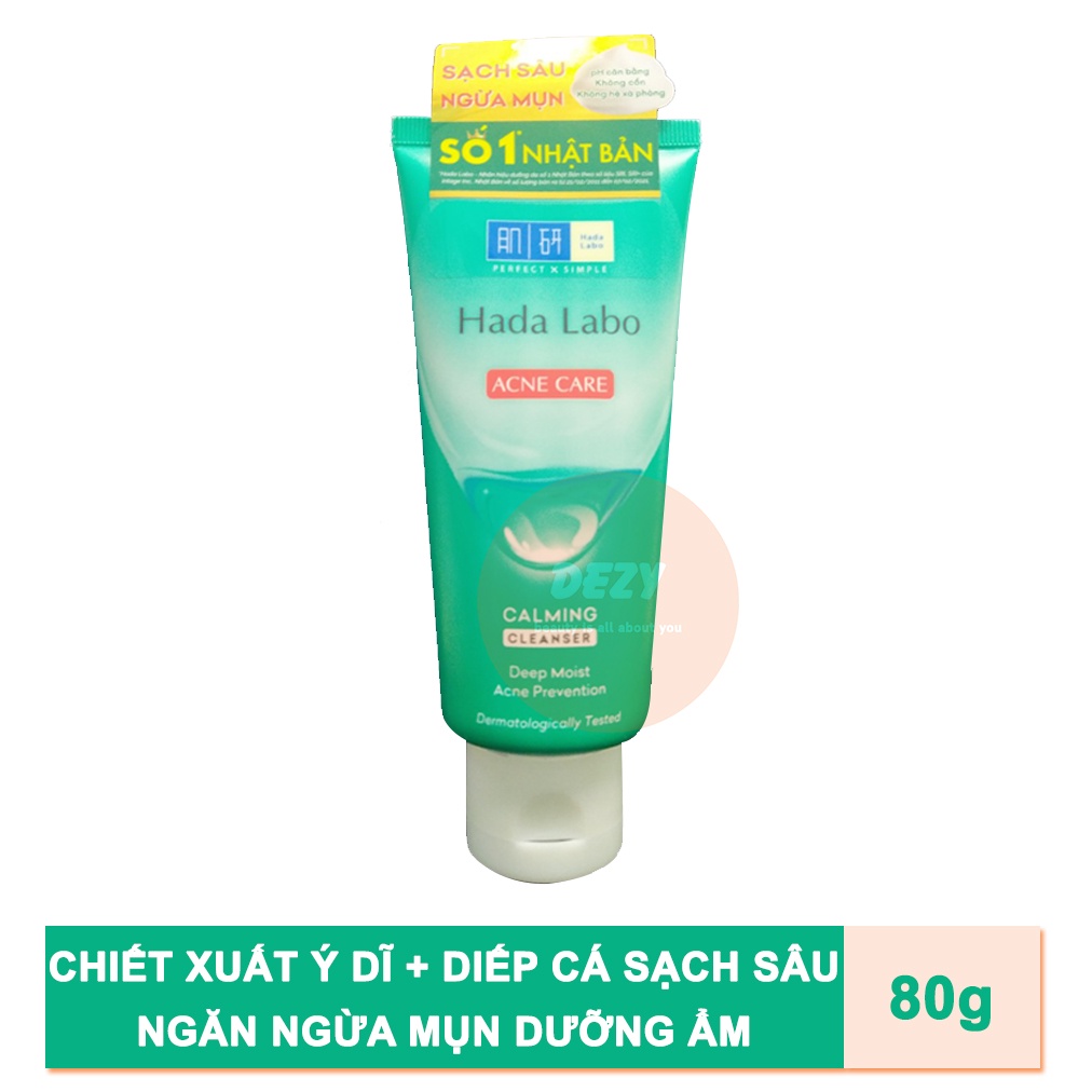 Hada Labo Sữa Rửa Mặt Và Lotion Giảm Mụn Nhật Hiệu Quả Cho Da Mụn Da Nhạy Cảm - Srm Hadalabo Dưỡng Ẩm Xanh Lá Rohto Dezy