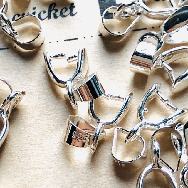 Móc Kẹp Mặt Dây Chuyền Mạ Bạc Silver 925