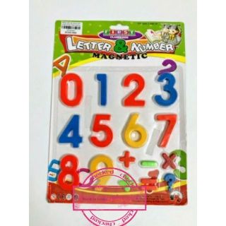 Vỉ chữ số bằng nhựa có nam châm