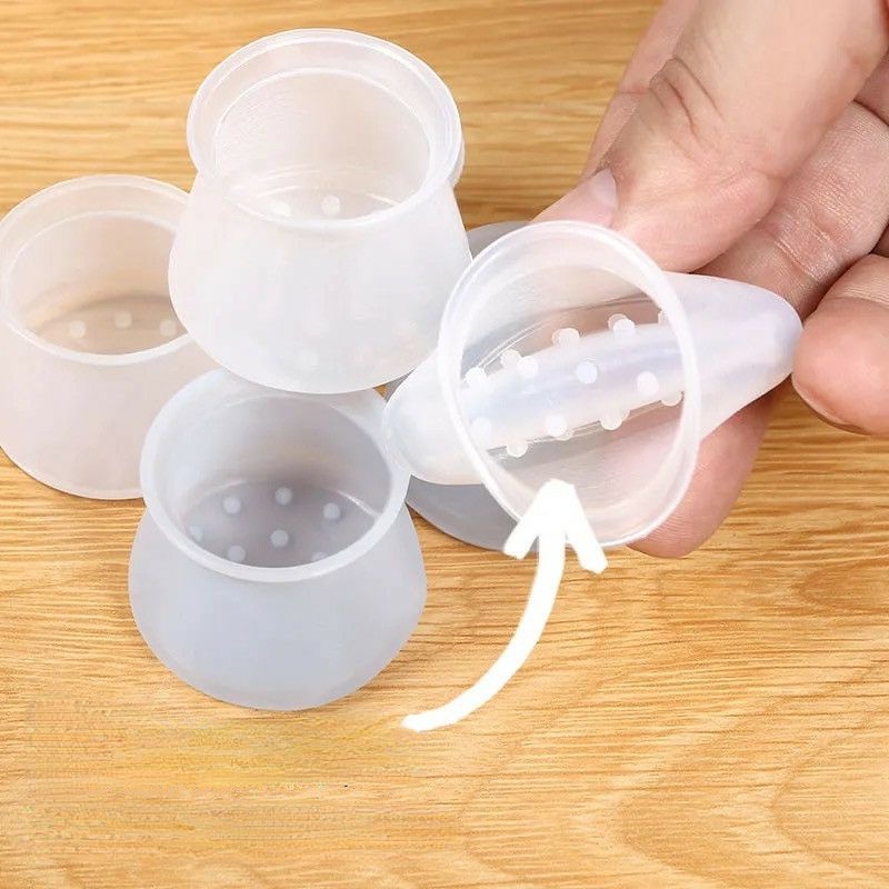 1 Miếng Bọc Chân Bàn Ghế Bằng Silicone Dày Dặn Chống Ồn