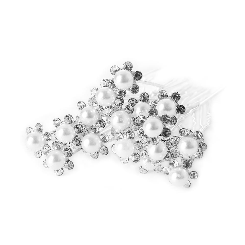 Set 20 Kẹp Tóc Xinh Xắn Thời Trang Đám Cưới|Ngọc Trai Giả