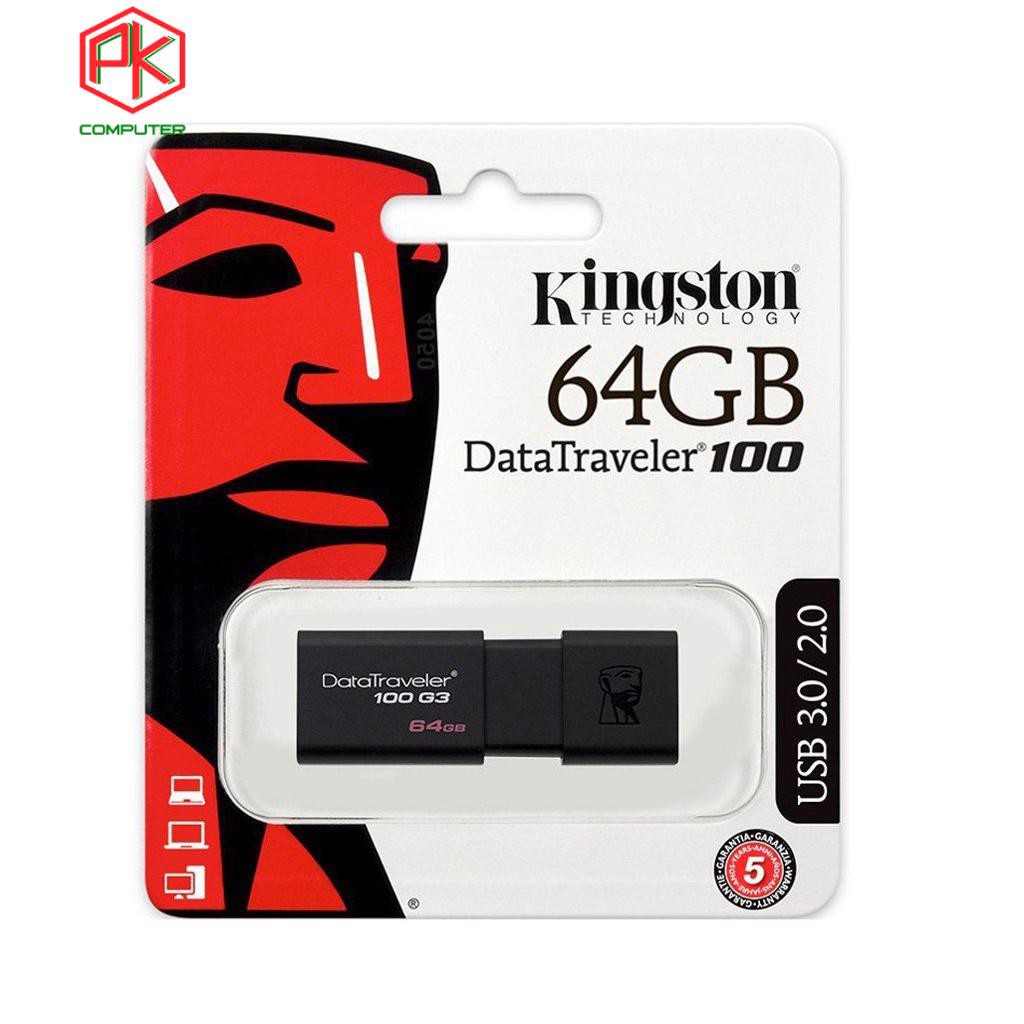 USB 3.0 64GB Kingston DT100G3/64GB  Hàng Chính Hãng | BigBuy360 - bigbuy360.vn