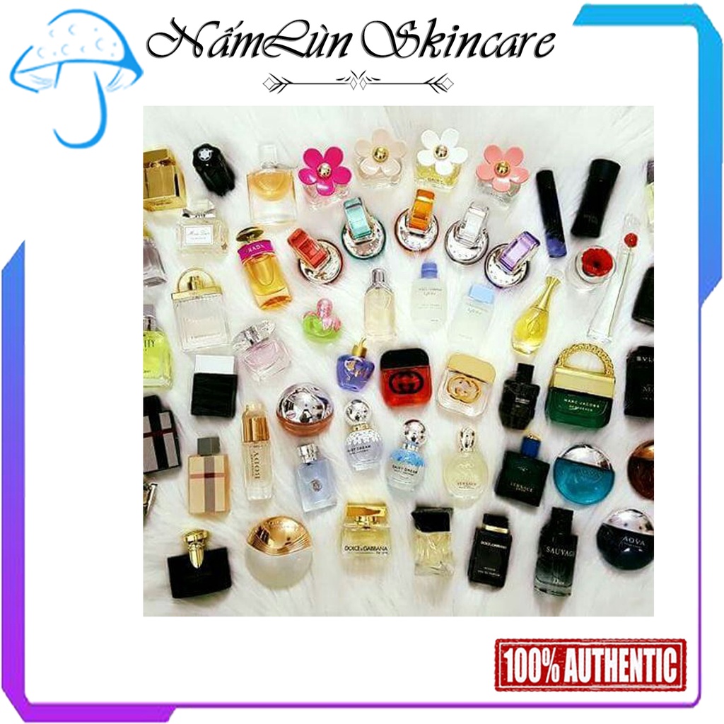 Mẫu Thử Nước Hoa Mini Chính Hãng, Nước Hoa Mini Nữ Nam  5ml - 7 ml Bill Sephora USA