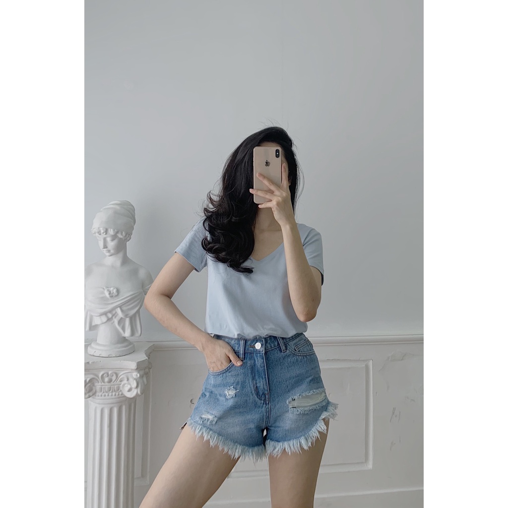 [Mã INCU20 giảm 20K đơn 150K] Áo thun Masara chất liệu Cotton cao cấp màu xanh dương