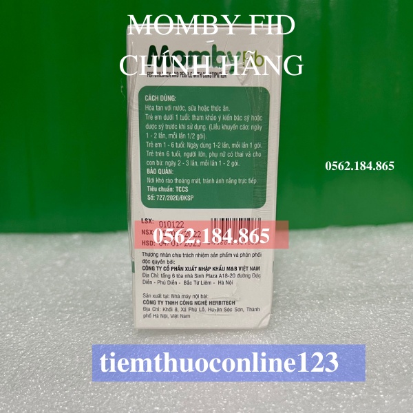 MOMBY FIB XANH - CỐM VI SINH CHO MẸ & BÉ  ĐÁNH BAY TÁO BÓN