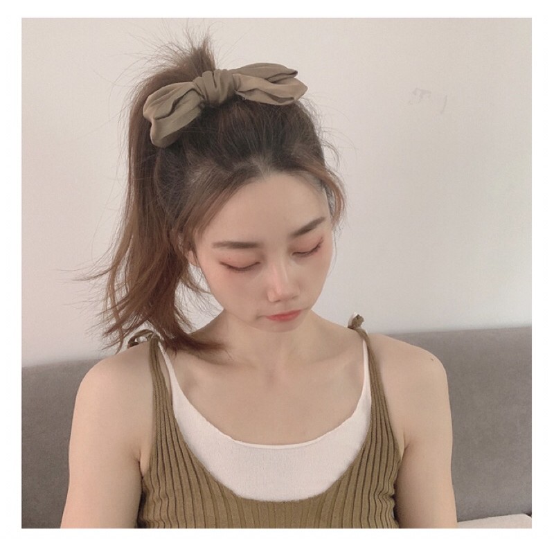Kẹp tóc nơ vải Ulzzang Quảng Châu xinh xắn