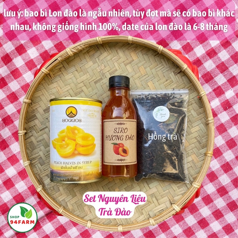 Set Trà Đào, Trà Vải Pha 20 ly 94Farm