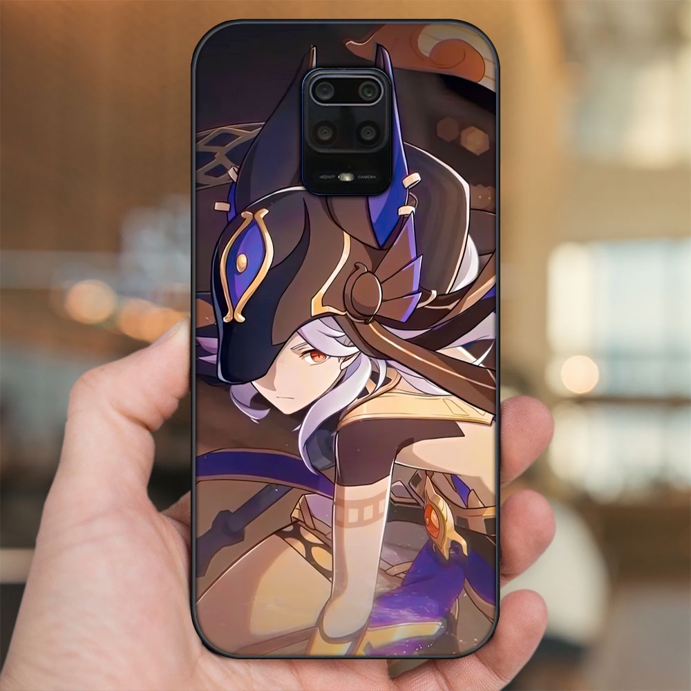 Ốp lưng Xiaomi Redmi Note 9s, Note 9 Pro viền đen in hình Cyno Genshin Impact