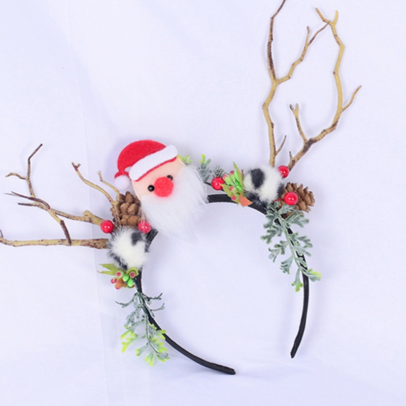 Flgo Băng Đô Cài Tóc Hình Sừng Tuần Lộc / Ông Già Noel / Gấu Bông Dùng Làm Đạo Cụ Chụ