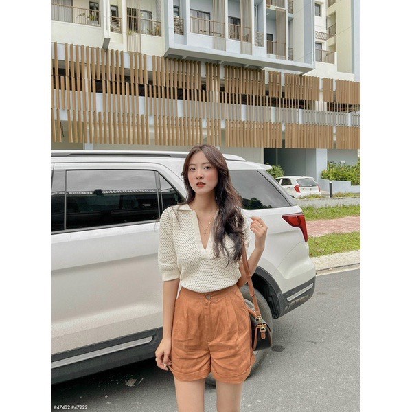Sét áo mix quần sooc cực đẹp, thời trang, hiện đại - Hàng có sẵn - Xưởng may Lộc Vân - V46