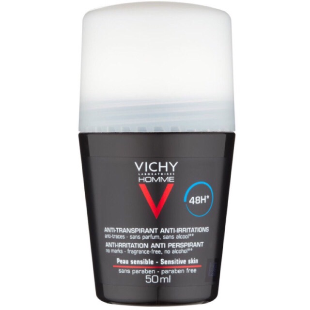 Màu đen - Lăn khử mùi Vichy(Pháp)
