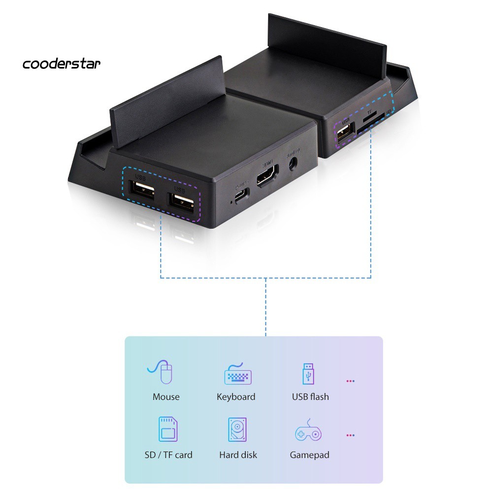 Bộ Chuyển Đổi Wdp 8 Trong 1 Usb-C Hub Type C Sang Hdmi Tf Usb 2.0
