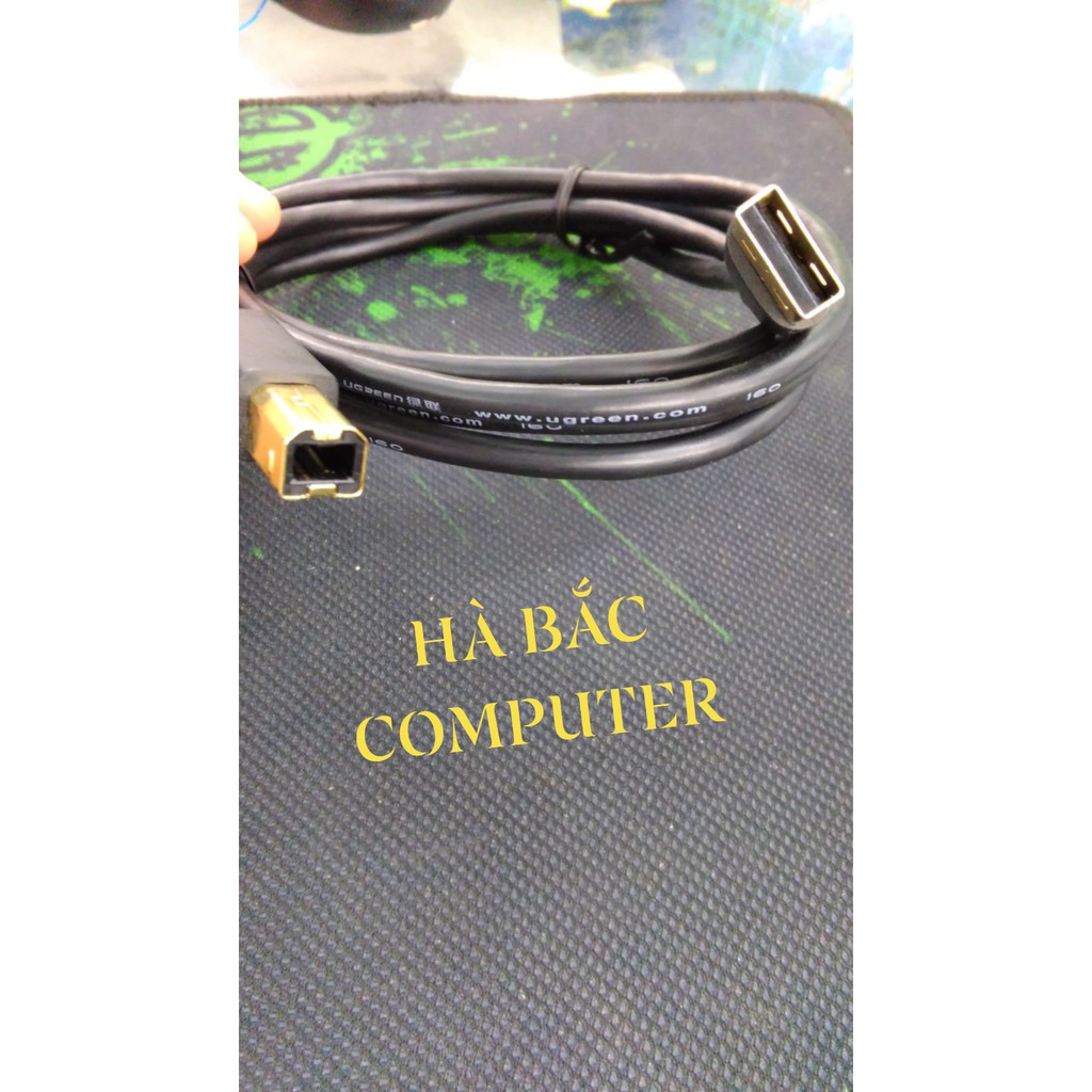 Cáp Máy In 10350 UGREEN  USB 2.0 Dài 1.5M  - Dây USB Máy In -  Chính Hãng UGREEN