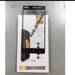 Kính cường lực full màn 4D cho Nokia 3