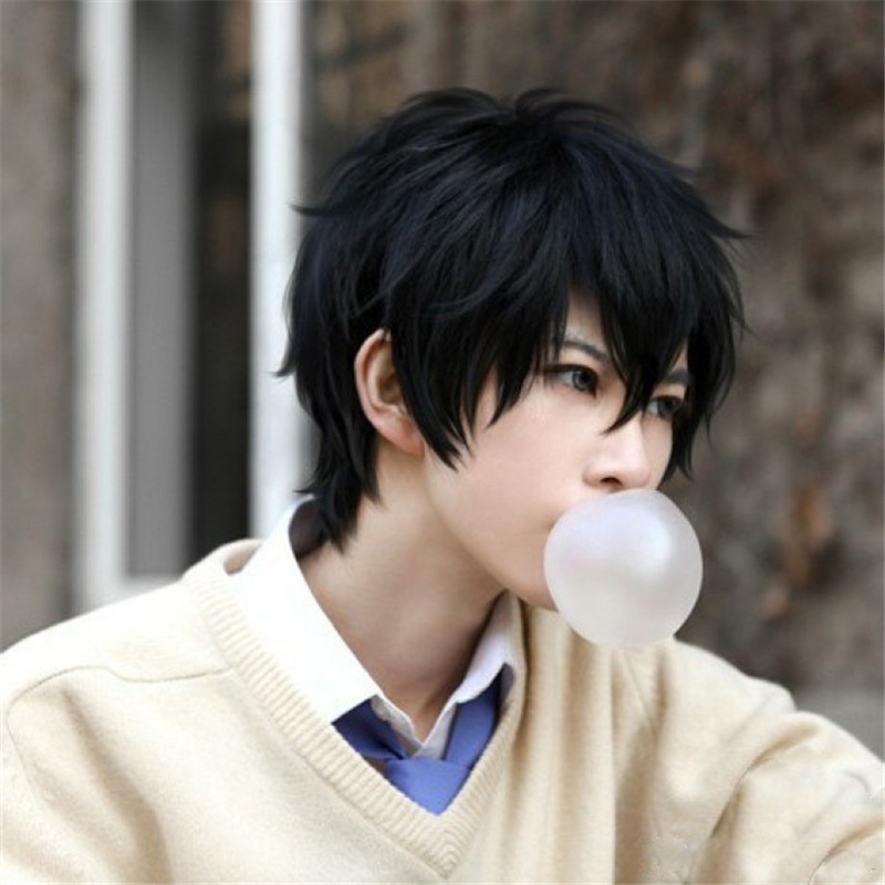 Bộ Tóc Giả cosplay Hai Chiều Bằng Lông Tơ Tự Nhiên Cho Nam Ốp