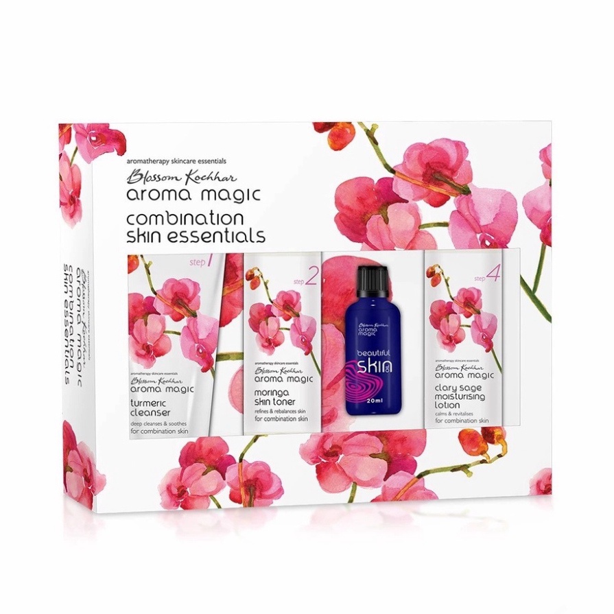 Bộ sản phẩm dưỡng da hỗn hợp Aroma Magic Combination Skin Essentials Kit