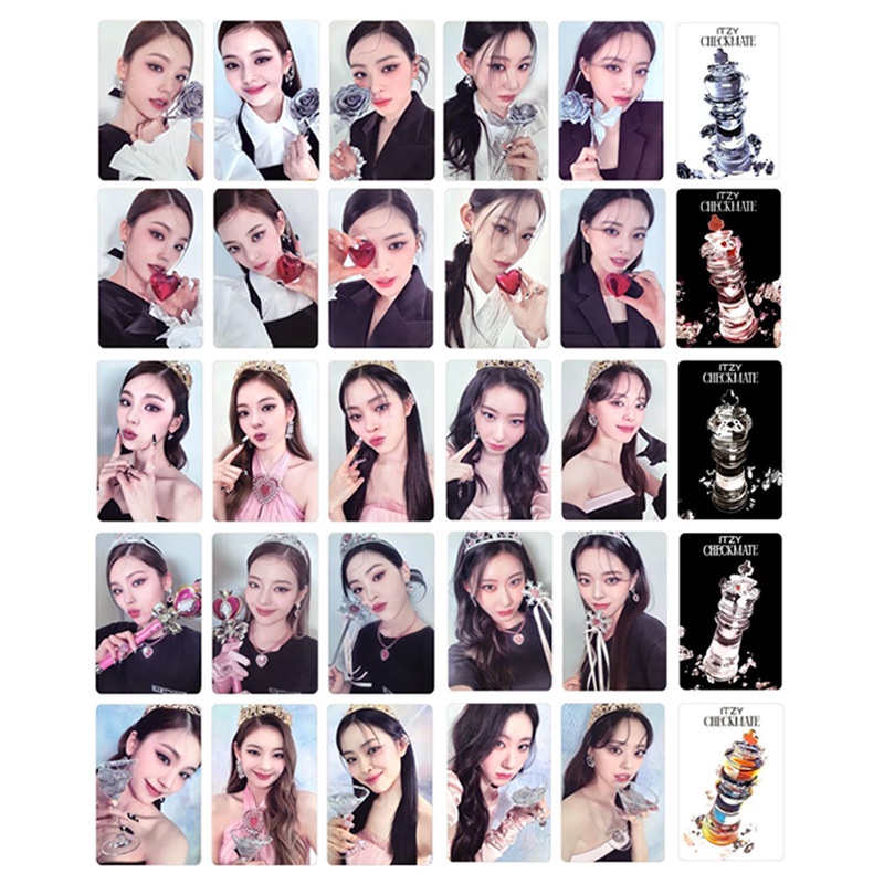 Set 5 Tấm Bưu Thiếp In Hình ITZY Ryujin Yeji