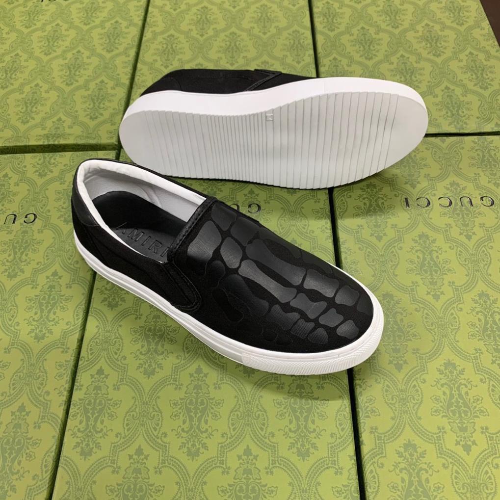 Giầy Lười Slipon Xương 2 Màu Thời Trang Nam Hot Trend 2022