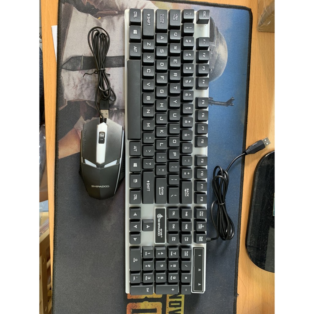 Phím chuột led SHIPADOO có dây. Bảo hành 12 tháng
