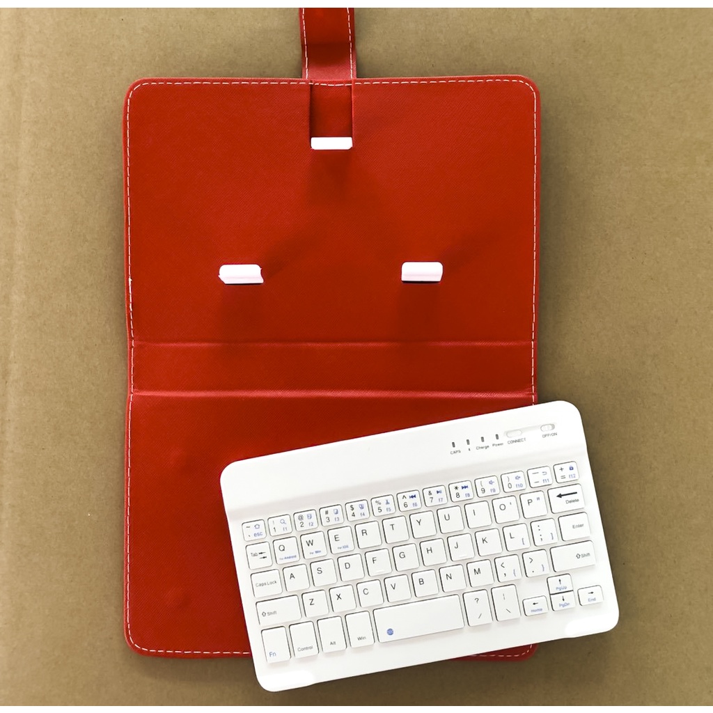Bao Da Kèm Bàn Phím Bluetooth Cho Iphone / Android 4.5-6-7.8inch Đa Năng