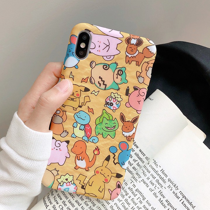 Ốp lưng iphone hình Pokemon vui nhộn cho iphone ip 6 6s 7 8 plus x xs max xr 11 pro max (a121)-Shincase