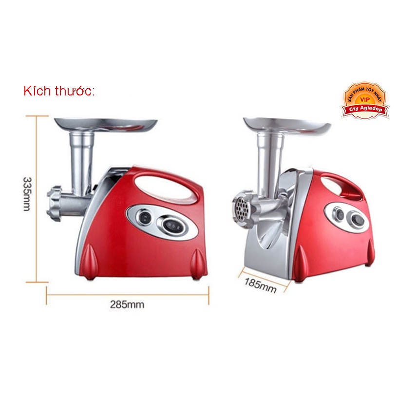 [Mã ELHADEV giảm 4% đơn 300K] Máy xay thịt làm xúc xích lạp sườn Meat Grinder B120 (Màu đỏ)