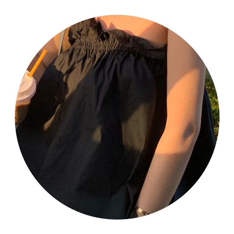 Áo Hai Dây Dáng Rộng Màu Trơn Phong Cách Pháp Thời Trang Mùa Hè Cho Nữ | BigBuy360 - bigbuy360.vn