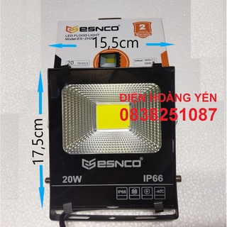 Đèn pha led 20W chiếu sáng công trình ngoài trời, bảng hiệu trang trí sân vườn chống nước IP66 chuẩn công suất