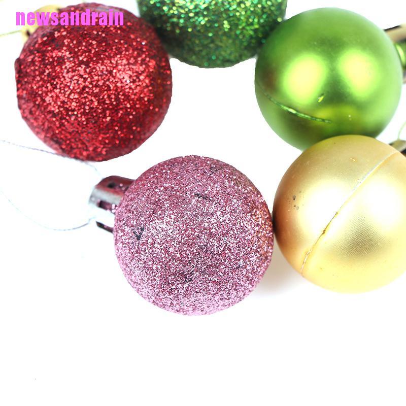 Set 24 món đồ trang trí cây thông Noel mừng giáng sinh xinh xắn