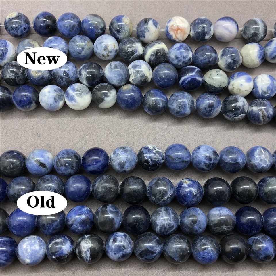 Chuỗi Hạt Đá Tròn Tự Nhiên 4-12mm Dùng Làm Vòng Đeo Tay Diy