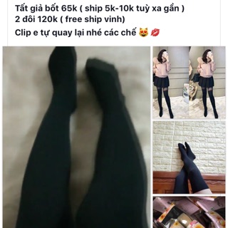 Combo 3 đôi tất giả bốt