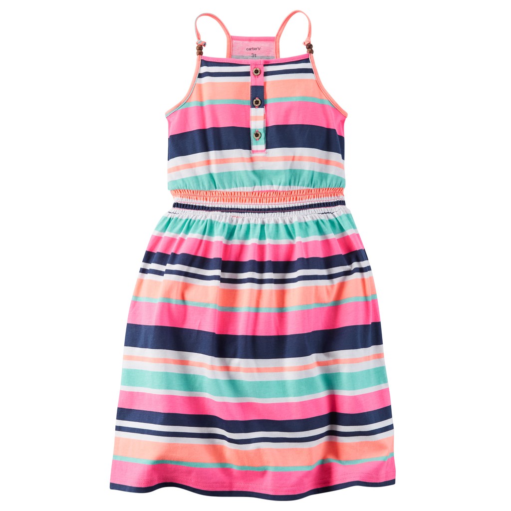 Đầm maxi sọc ngang (2-4T) Chính Hãng Oshkosh Mỹ
