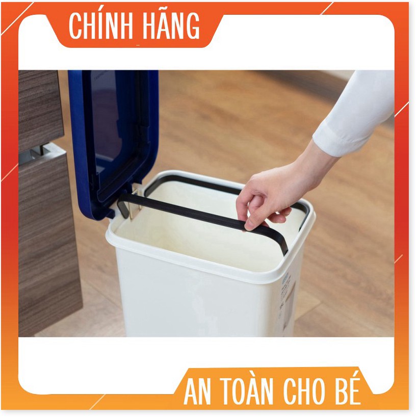 Thùng rác đạp chữ nhật Inochi 20L (tiêu chuẩn Nhật Bản)