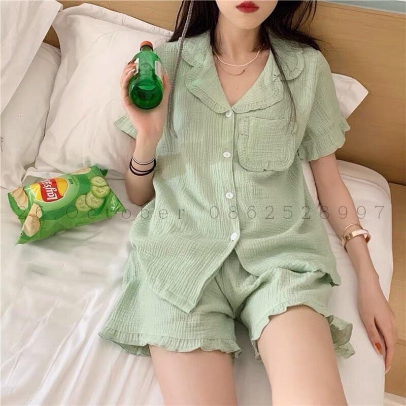 Vải xô muslin màu trơn 100% cotton,xô 2 lớp mềm mịn thấm hút chuyên dùng để may khăn mặt,khăn tắm,quần áo cho bé