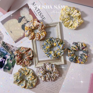 🎀 cột tóc scrunchies vải hoa hot nhất mùa hè -
