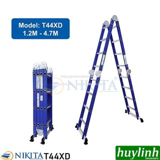 Mua Thang nhôm gấp 4 đoạn 4 bậc Nikita T44XD - 4.7 mét