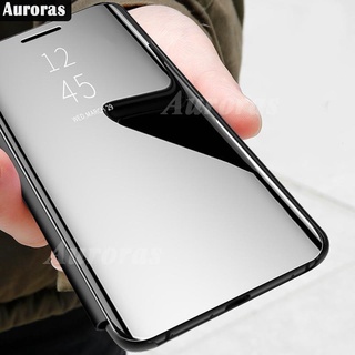 For Samsung Galaxy Z Fold 2 3 Cover Smart Cosmetic Mirror Flip Case for Galaxy Zfold 2 3 Shockproof Cases Clear View Stand Housing