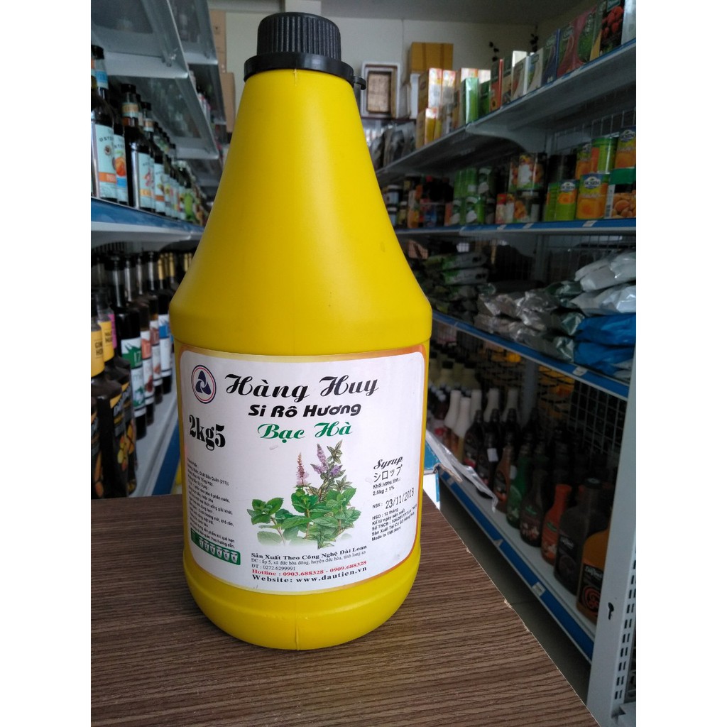 Siro / Syrup Bạc Hà HÀNG HUY 2,5KG - SP000414